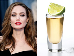 Η Angelina Jolie απολαμβάνει την παρέα της κίτρινης tequila.