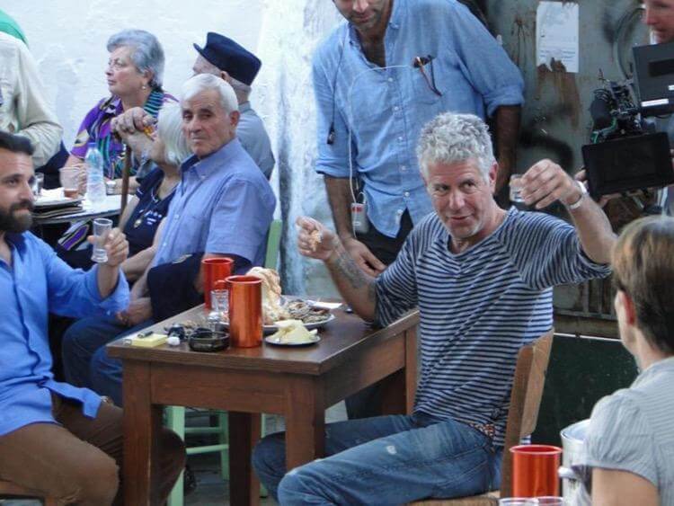 Ο Anthony Bourdain στη Νάξο